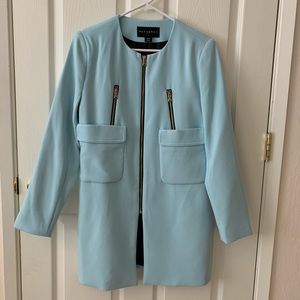 Sky blue longline coat